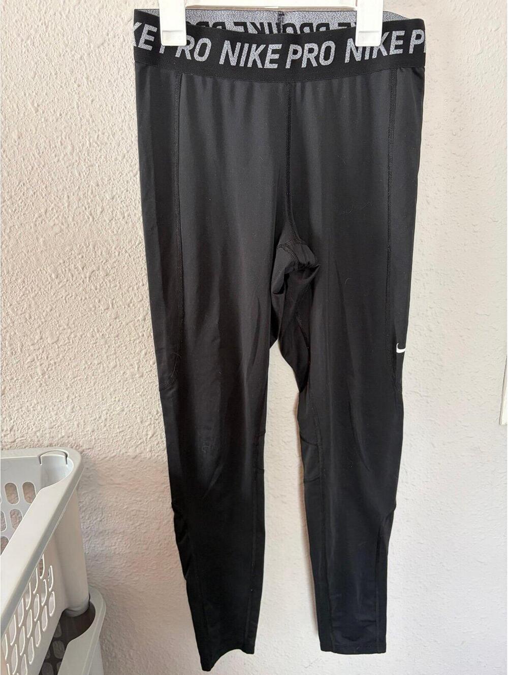 Nike Pro Dri Fit Compression Leggings Black size M Women's